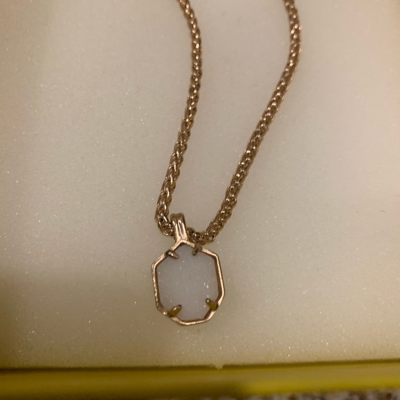 Kendra Scott druzy long chain rose gold necklace - Picture 3 of 3
